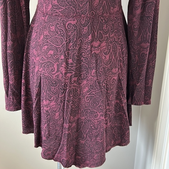 Peruvian Connection Pima Cotton Long Sleeve Jacquard Knit Dress Sz S - Picture 7 of 11
